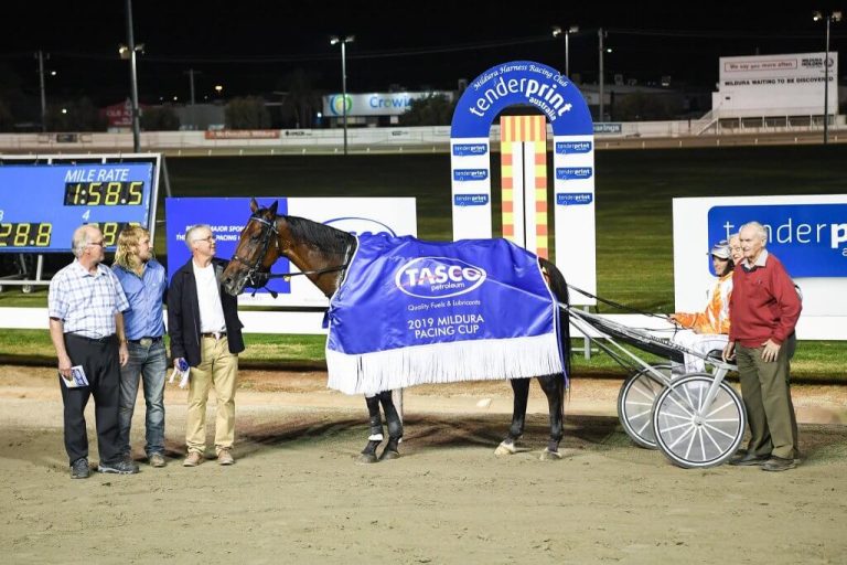 Mildura Harness Racing Track In Victoria, Australia.